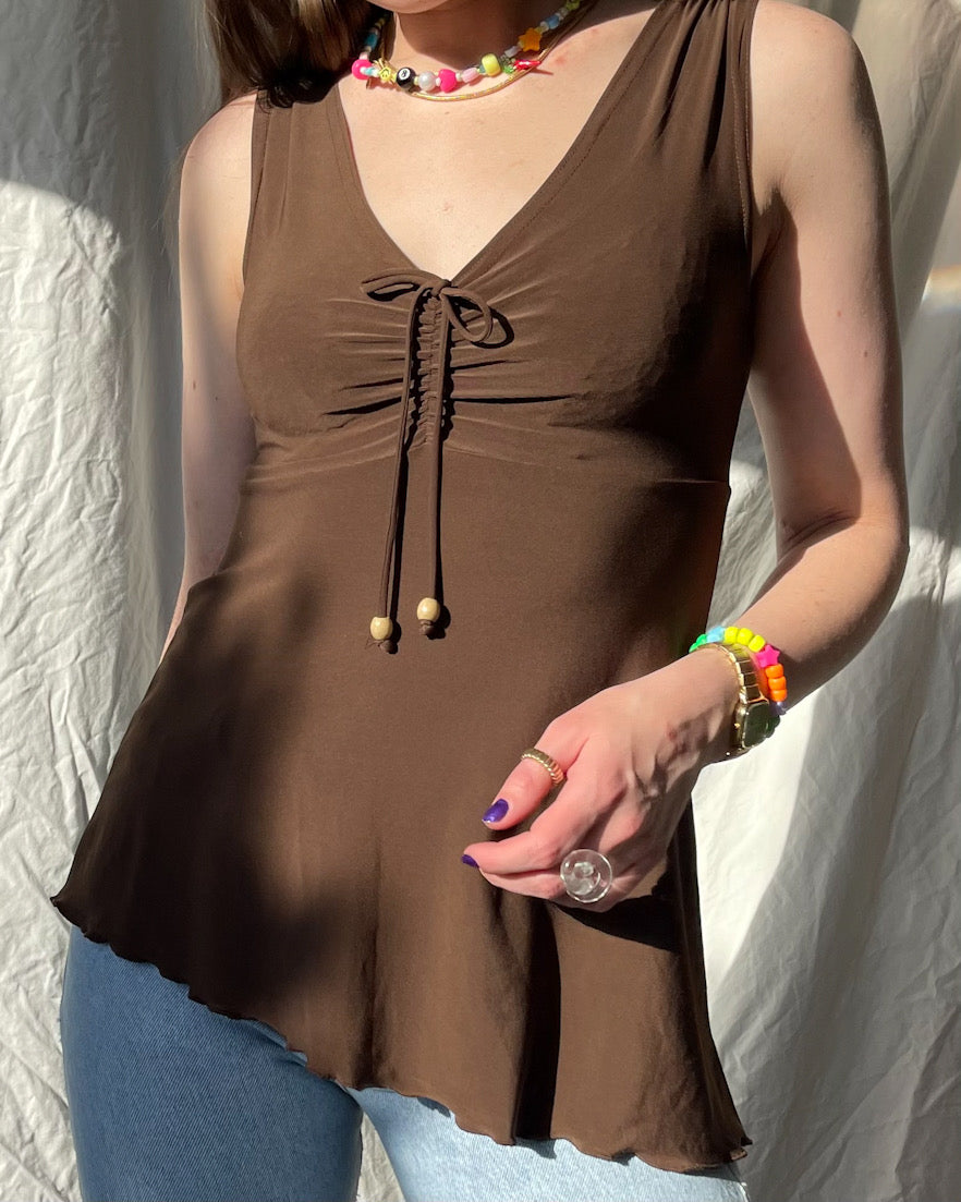 Y2K sleeveless top