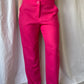 Pink cropped trousers