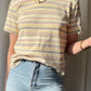 Striped cotton tee