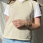 100% cotton v-neck sweater vest