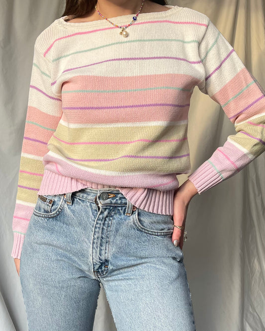 Pastel striped sweater