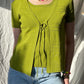 Cardigan with built-in tank