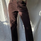 Brown midrise jeans