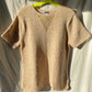 Short sleeve knit top