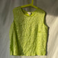 Green crinkle tank