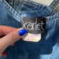 Y2K denim maxi dress