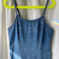 Y2K denim maxi dress