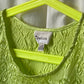 Green crinkle tank
