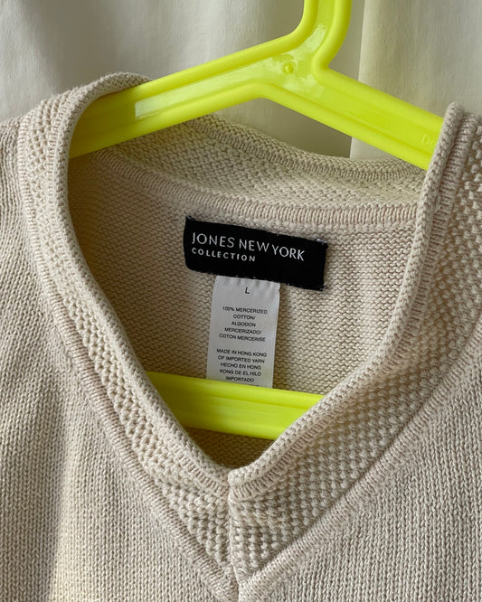 100% cotton v-neck sweater vest