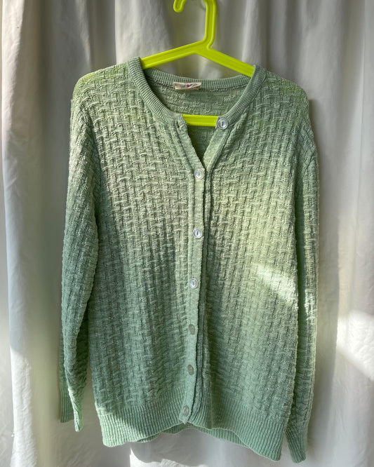 Vintage seafoam cardigan