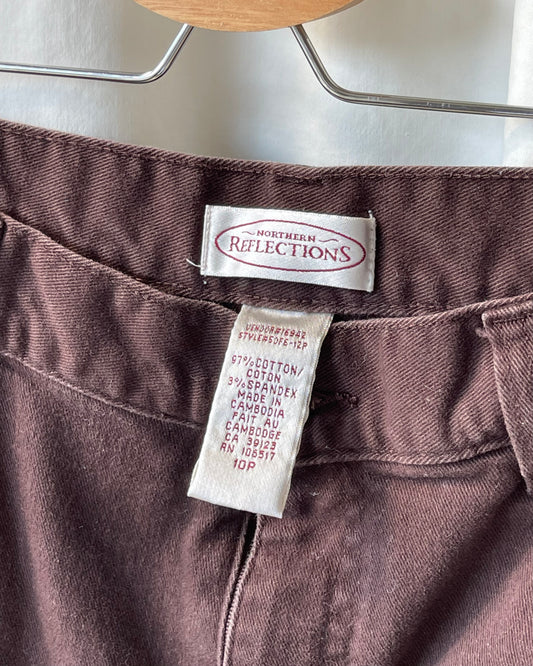 Brown midrise jeans