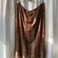 Y2K snake print skirt