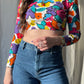 90's long sleeve crop