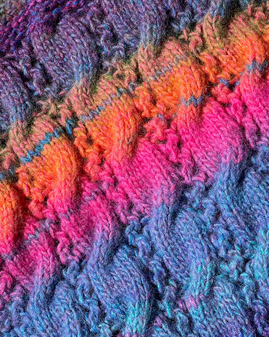 Ombré rainbow scarf