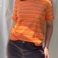 Striped cotton tee