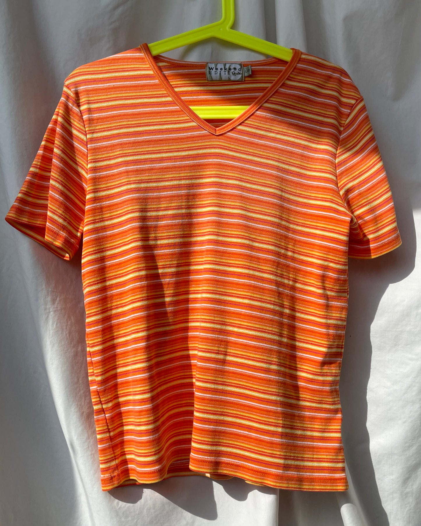 Striped cotton tee