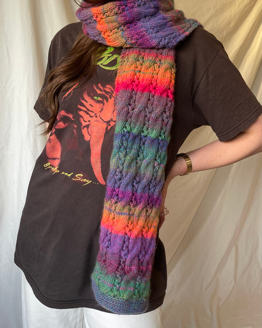 Ombré rainbow scarf